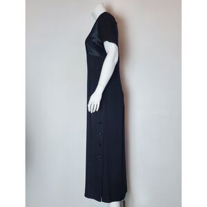 Vintage 80s MIXIT Black Midi Dress